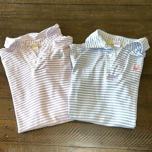 The Beaufort Bonnet Company TBBC Boys Lot of Short Sleeve Striped Polos Sz 7